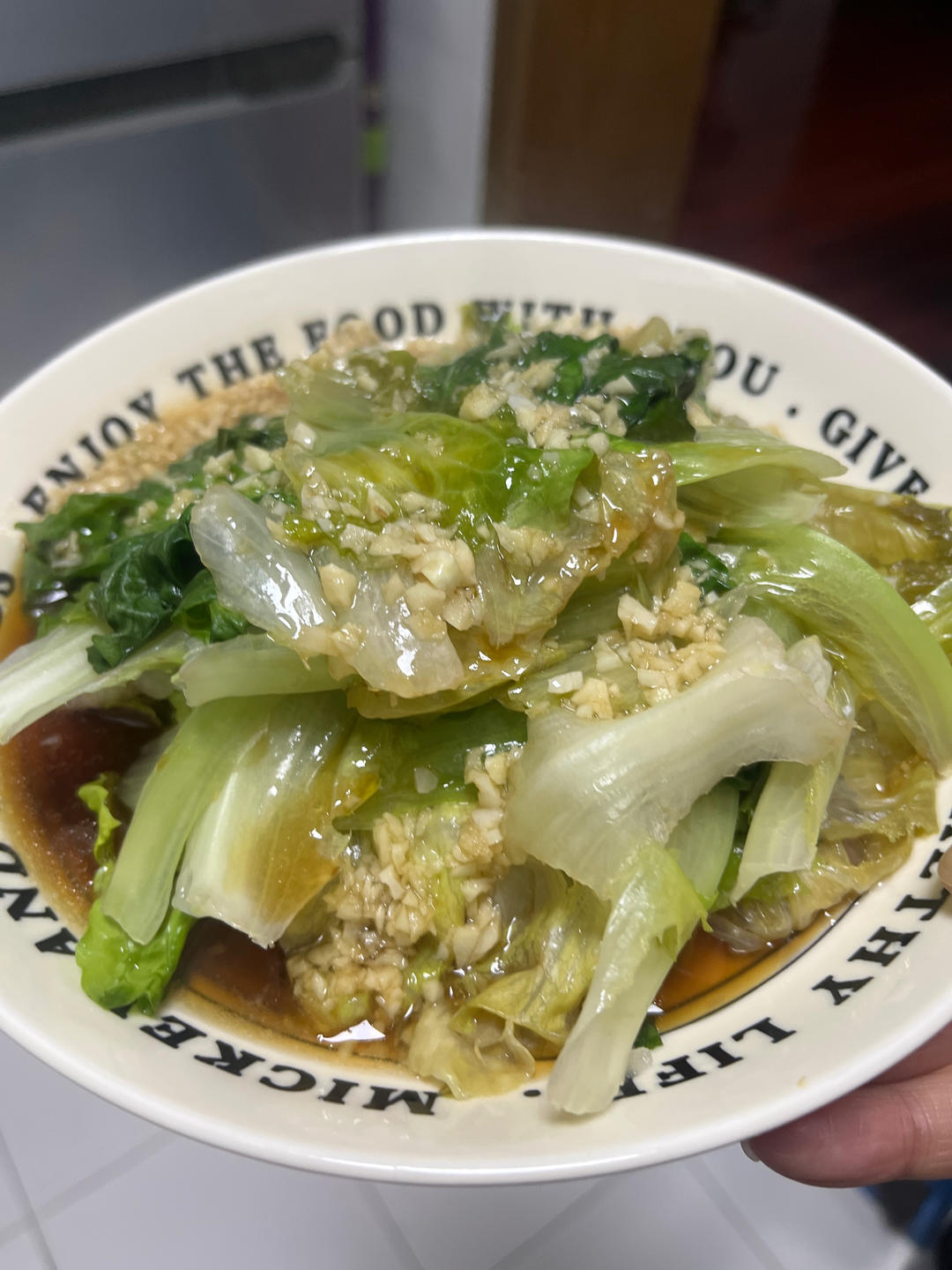 白灼西生菜