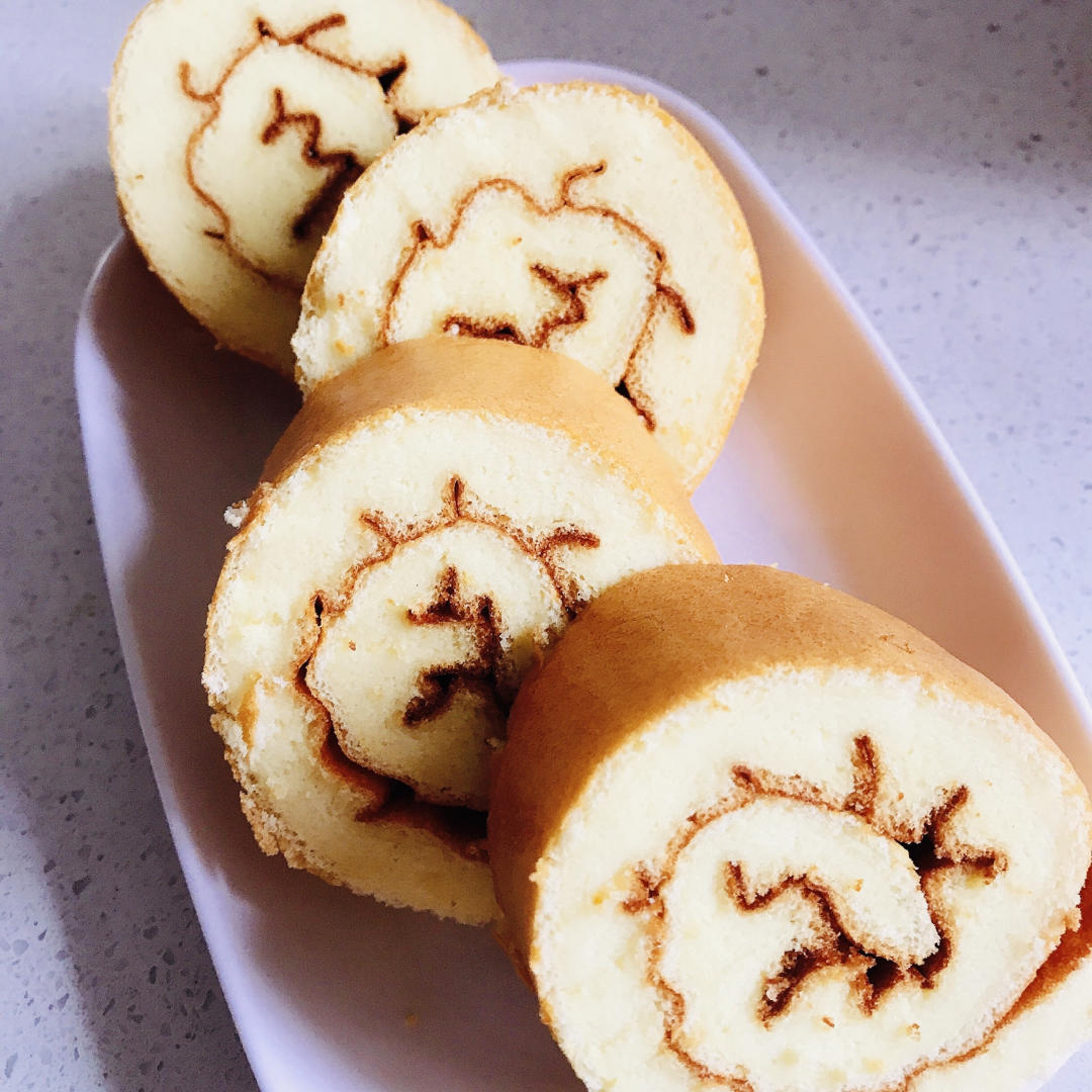 基础原味蛋糕卷