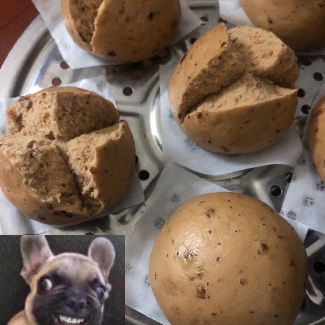 有着面包口感的红糖馒头（一次发酵）