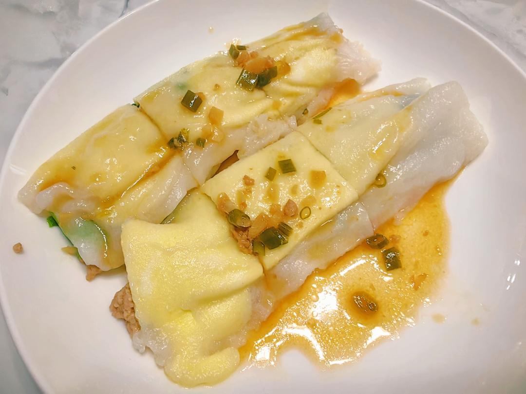 全家人都爱的快手早餐：Q弹鲜嫩的广式肠粉