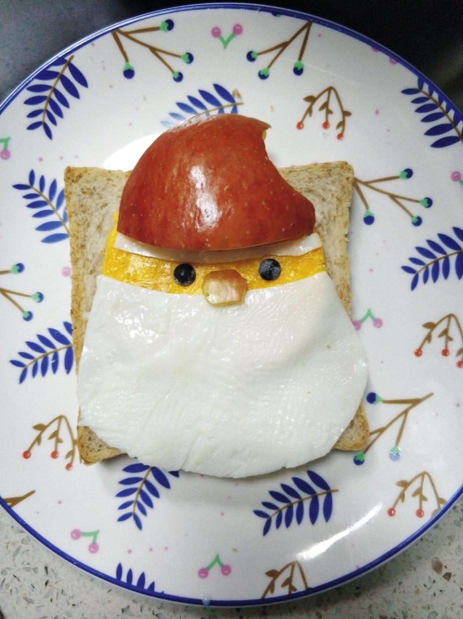 圣诞老爷爷吐司披萨