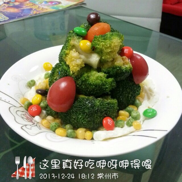 西兰花圣诞树