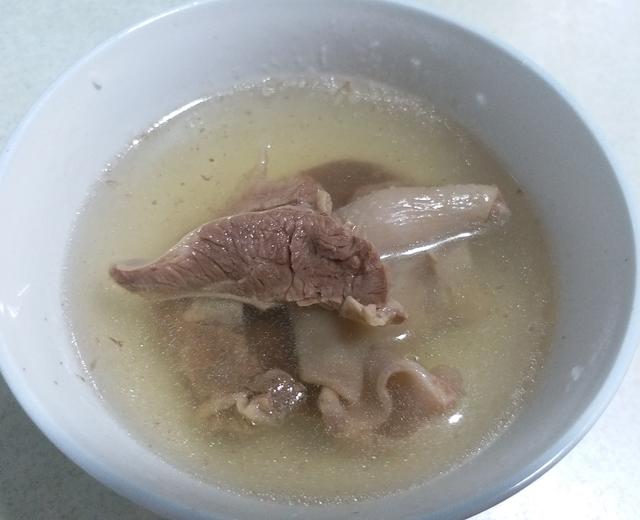 石橄榄猪肝沿汤(清热)的做法