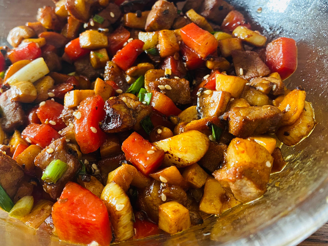 杏鲍菇牛肉粒