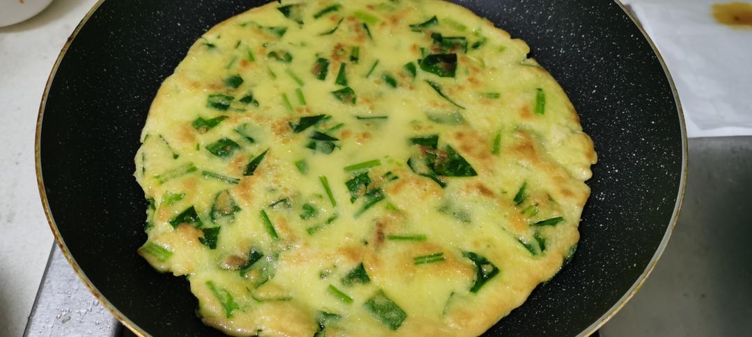 菠菜鸡蛋饼