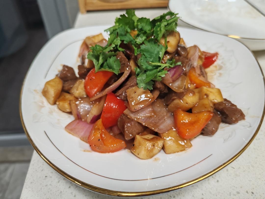 杏鲍菇牛肉粒