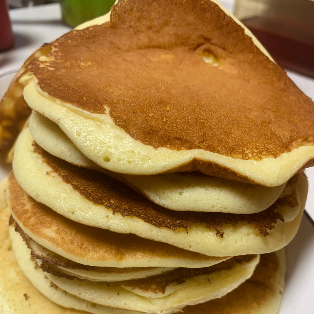 普通松饼（两块之间夹红豆沙就是铜锣烧）