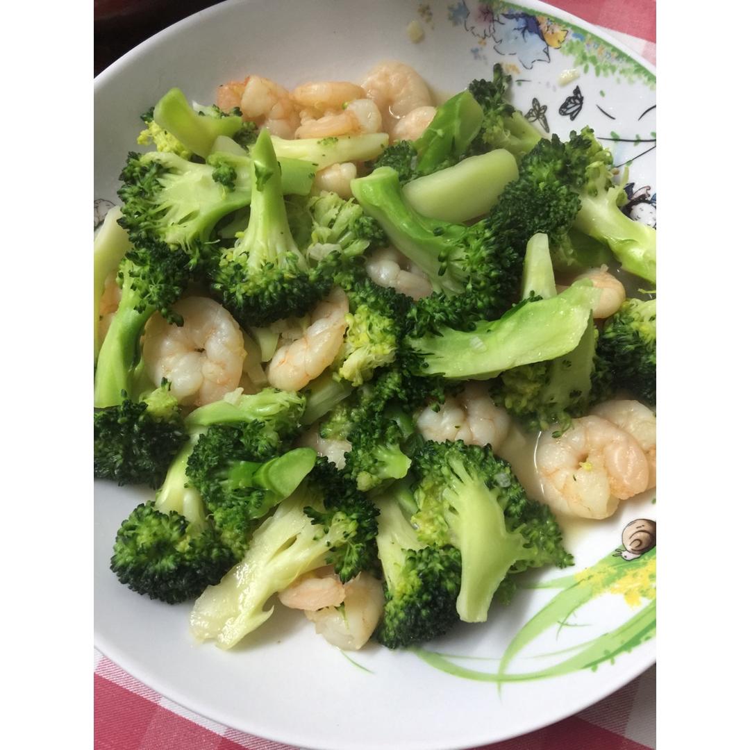 西兰花炒虾仁