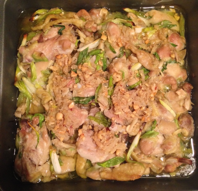纸包烤葱油鸡