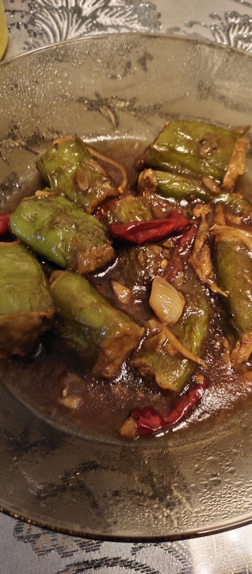 下饭菜——肉酿虎皮尖椒