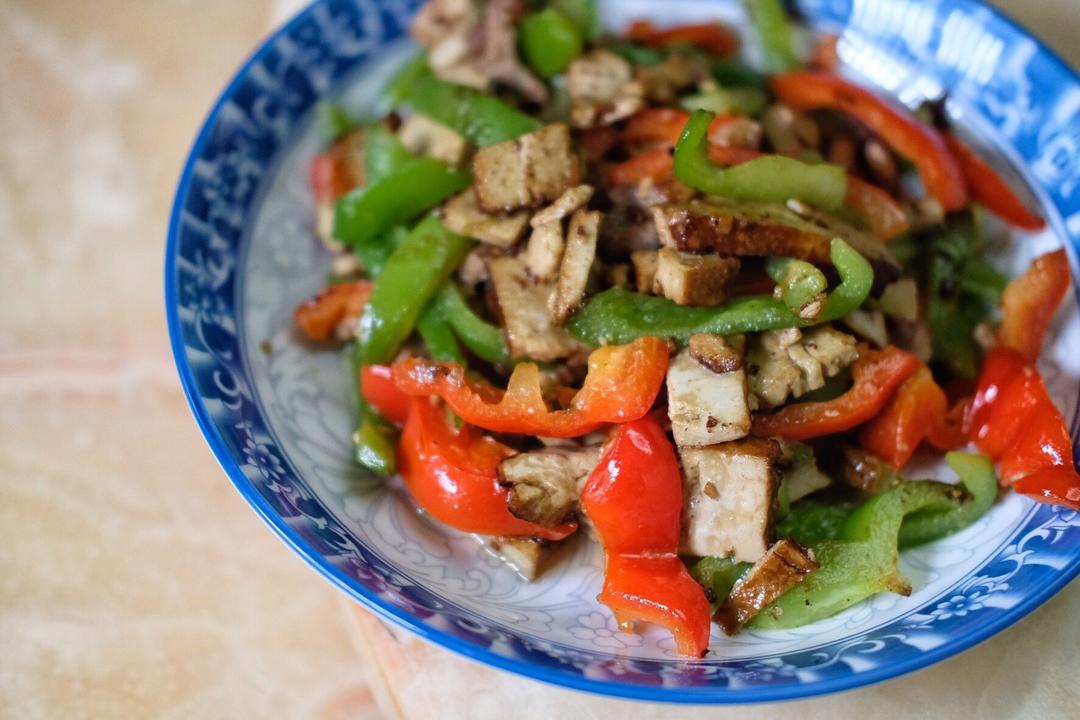 青椒豆腐干