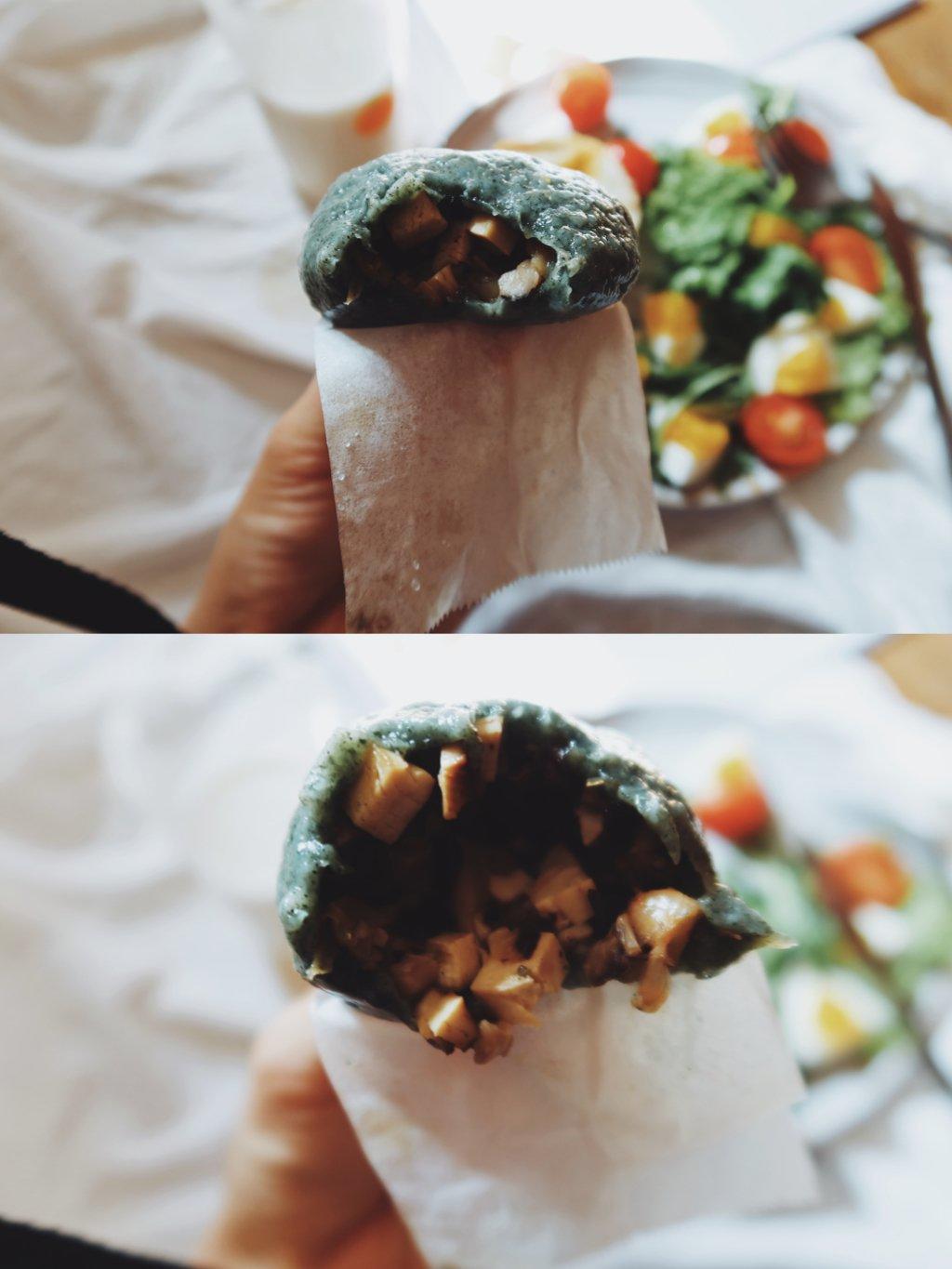 时令点心-艾草青团-4款咸甜配合的馅料