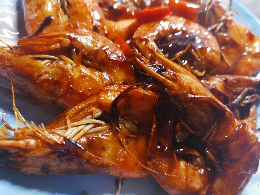 酱烧南美白虾