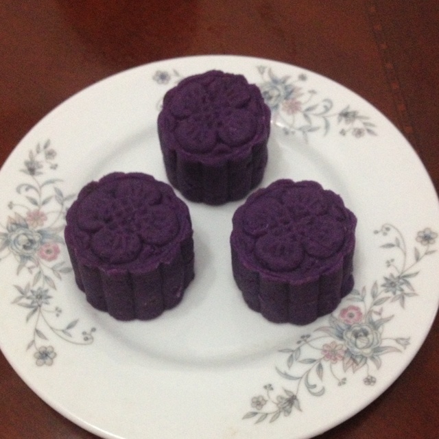 紫薯红豆糕