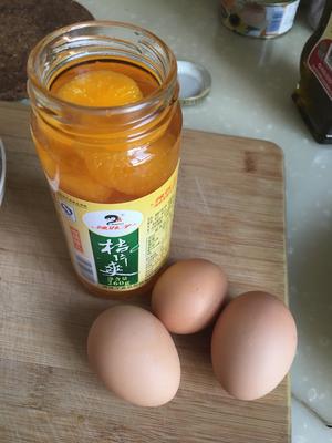 桔片爽蒸蛋的做法 步骤1