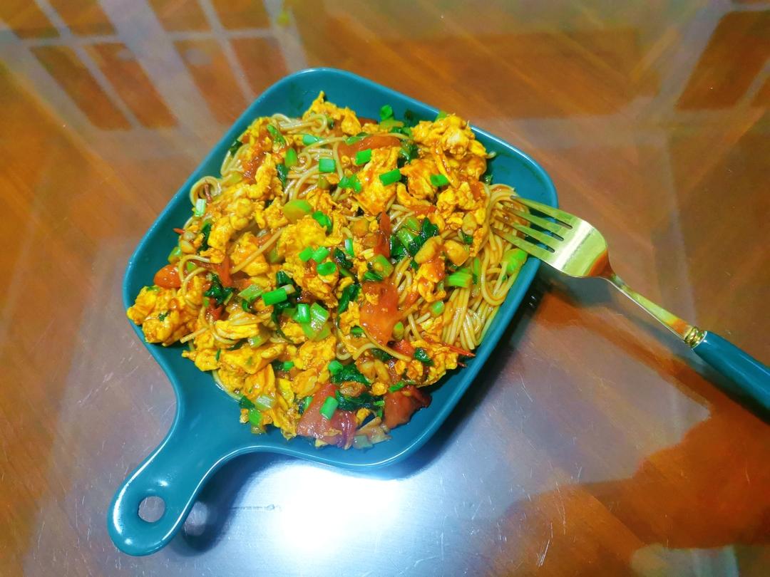 好吃到舔盘子的神仙拌面🍜番茄鸡蛋拌面