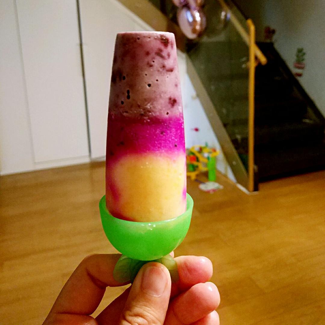 三种口味奶油水果冰棍 Creamy Fruit Popsicle