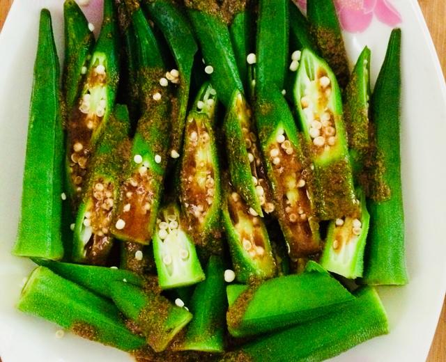 亚麻籽酱秋葵的做法