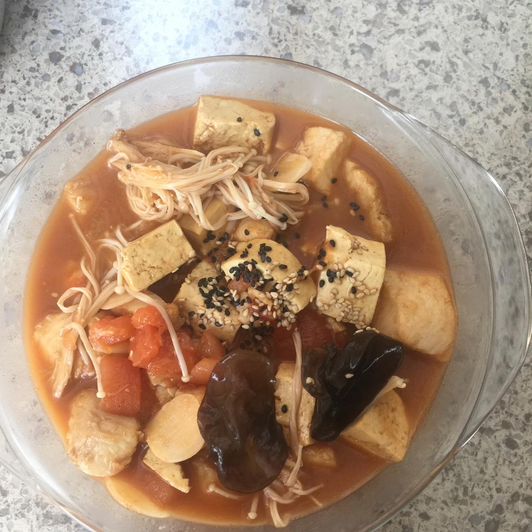 龙利鱼豆腐煲