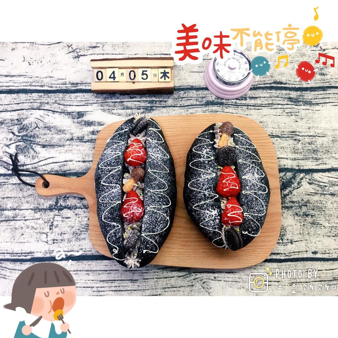 草莓黑骑士面包~冷藏中种