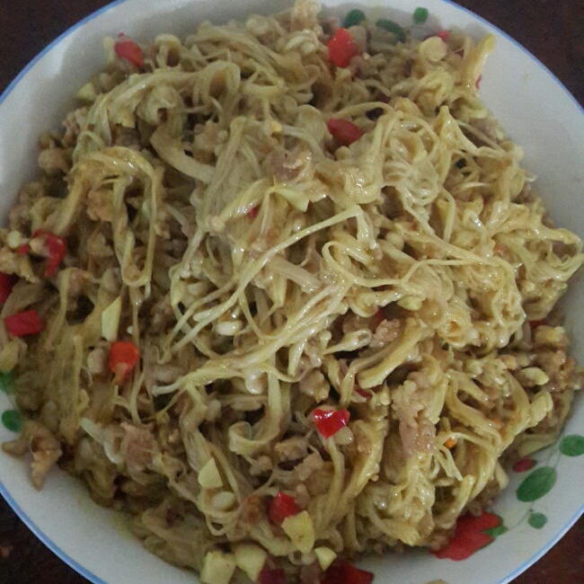 肉末金针菇