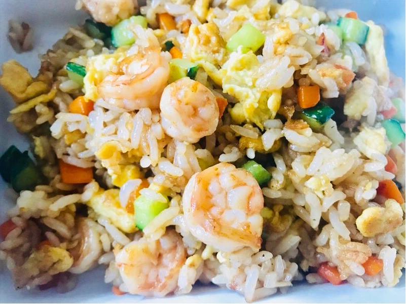 鲜虾炒饭