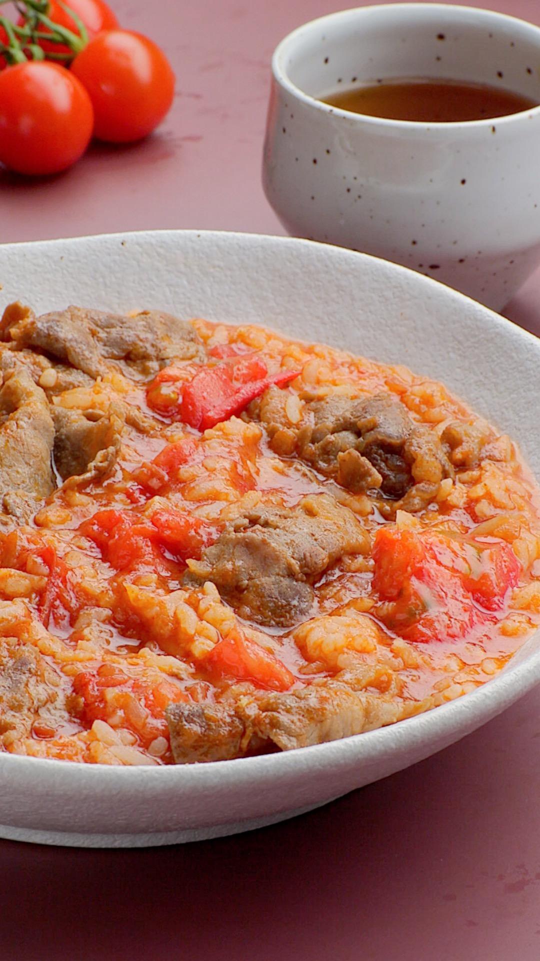 番茄肥牛烩饭的做法