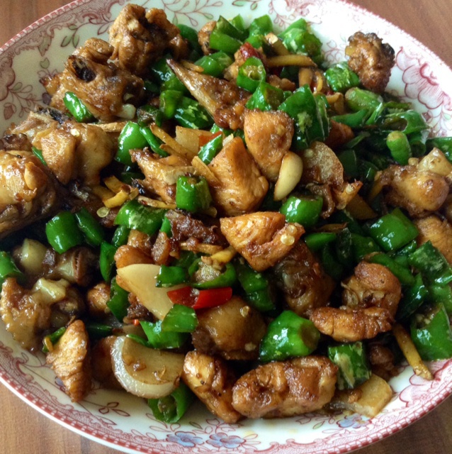 双重青椒鸡 bing基0做的双重青椒鸡