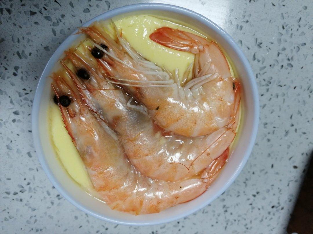 丝滑如镜的～虾仁蒸蛋