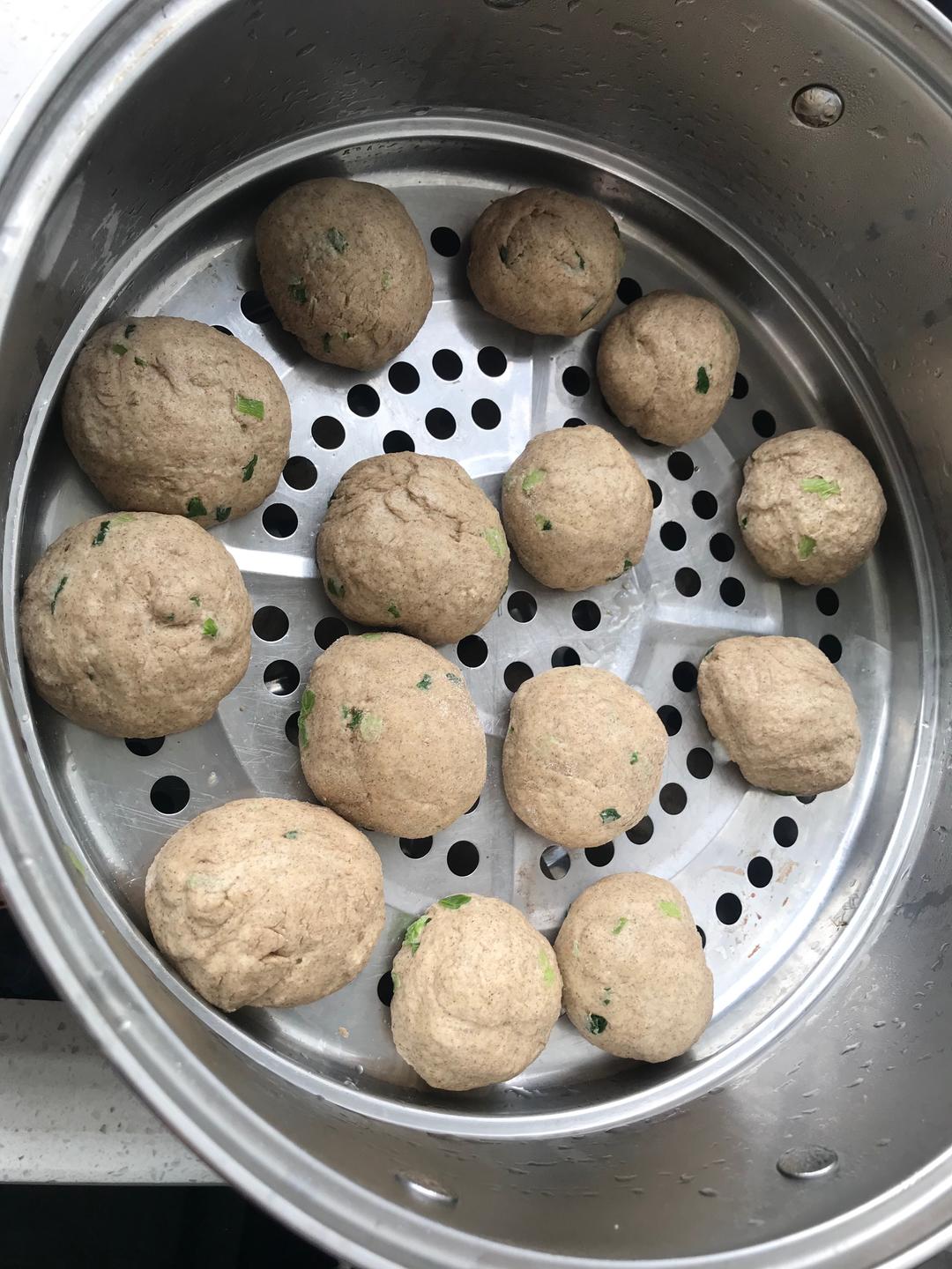 超适合糖尿病人的早餐～荞麦玉米面馒头