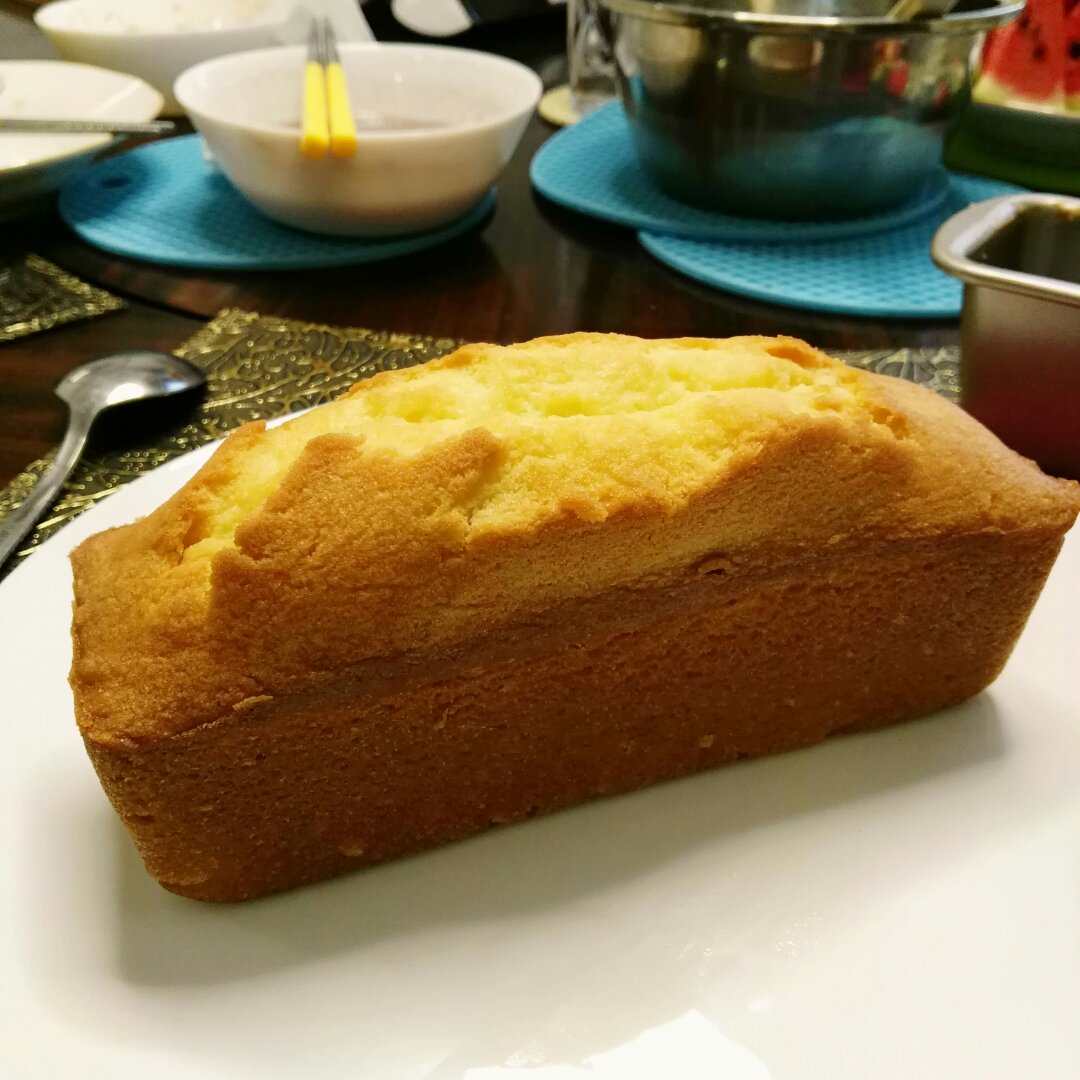 纪夏光做的【麦记手作】磅蛋糕是胖蛋糕 从鸡蛋称重,软化黄油到整形