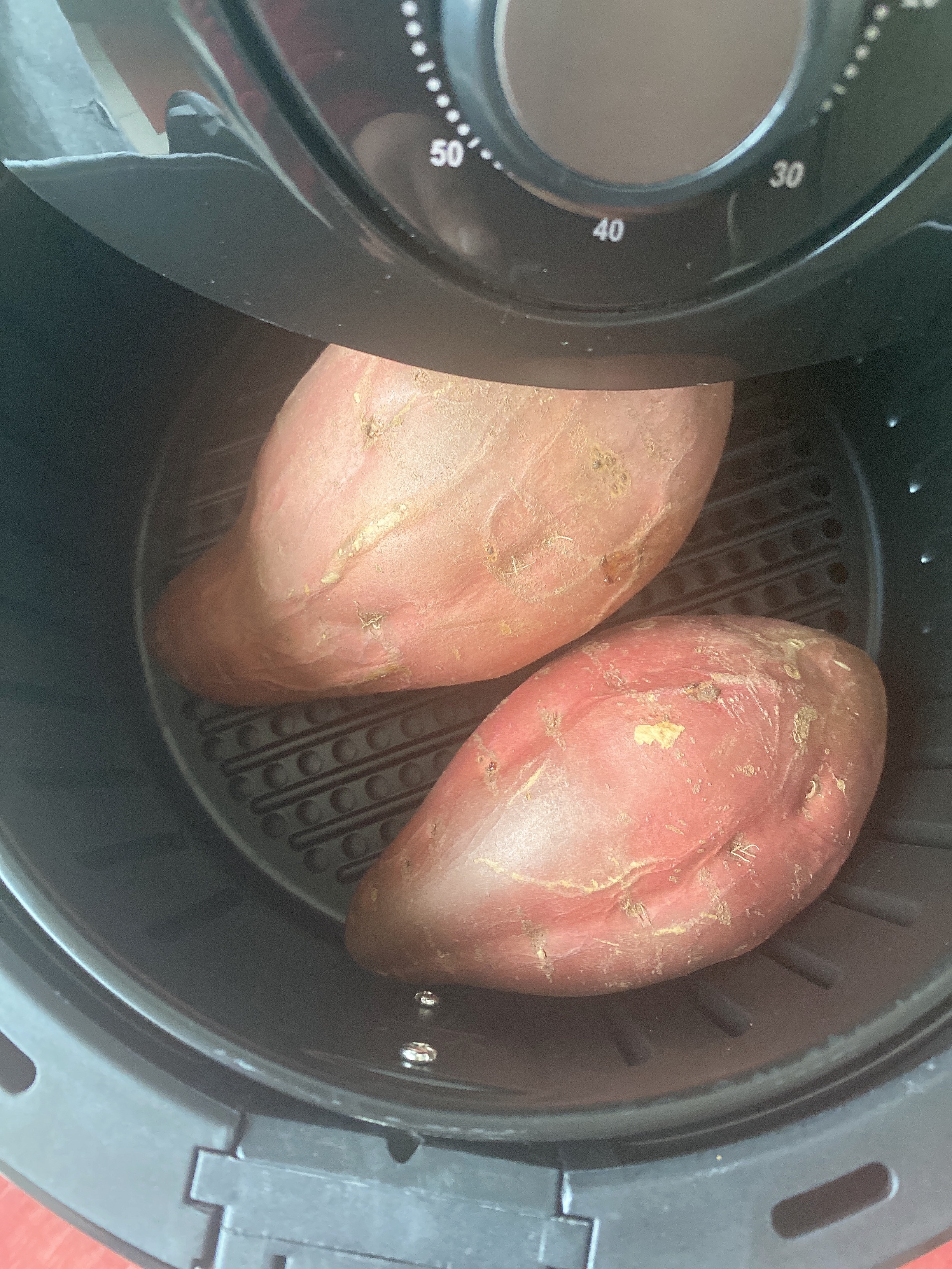 空气炸锅～烤红薯的做法 步骤3