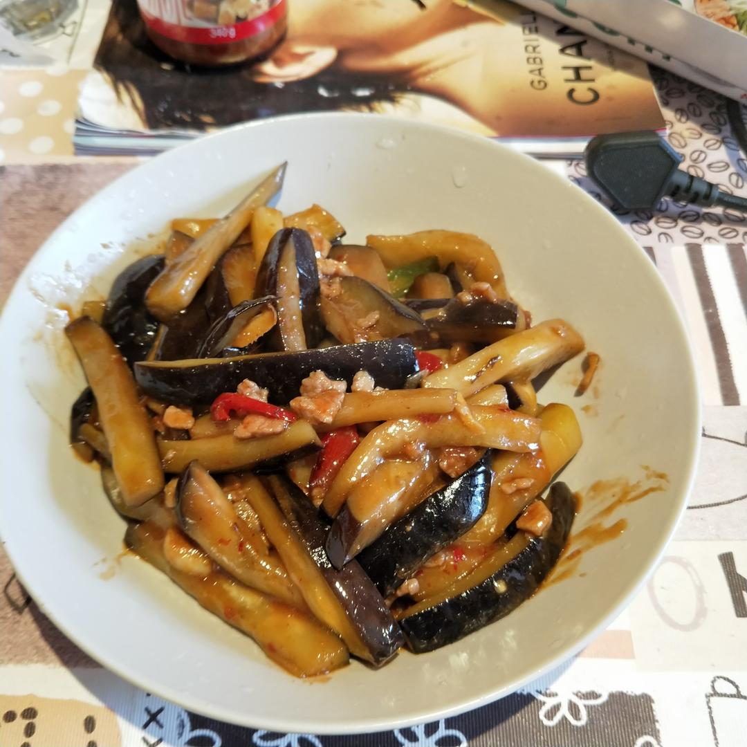 红烧肉沫茄子