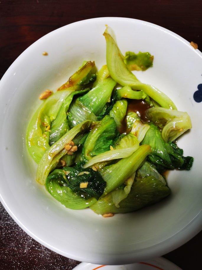 超级好吃低脂低热量的～蚝油生菜