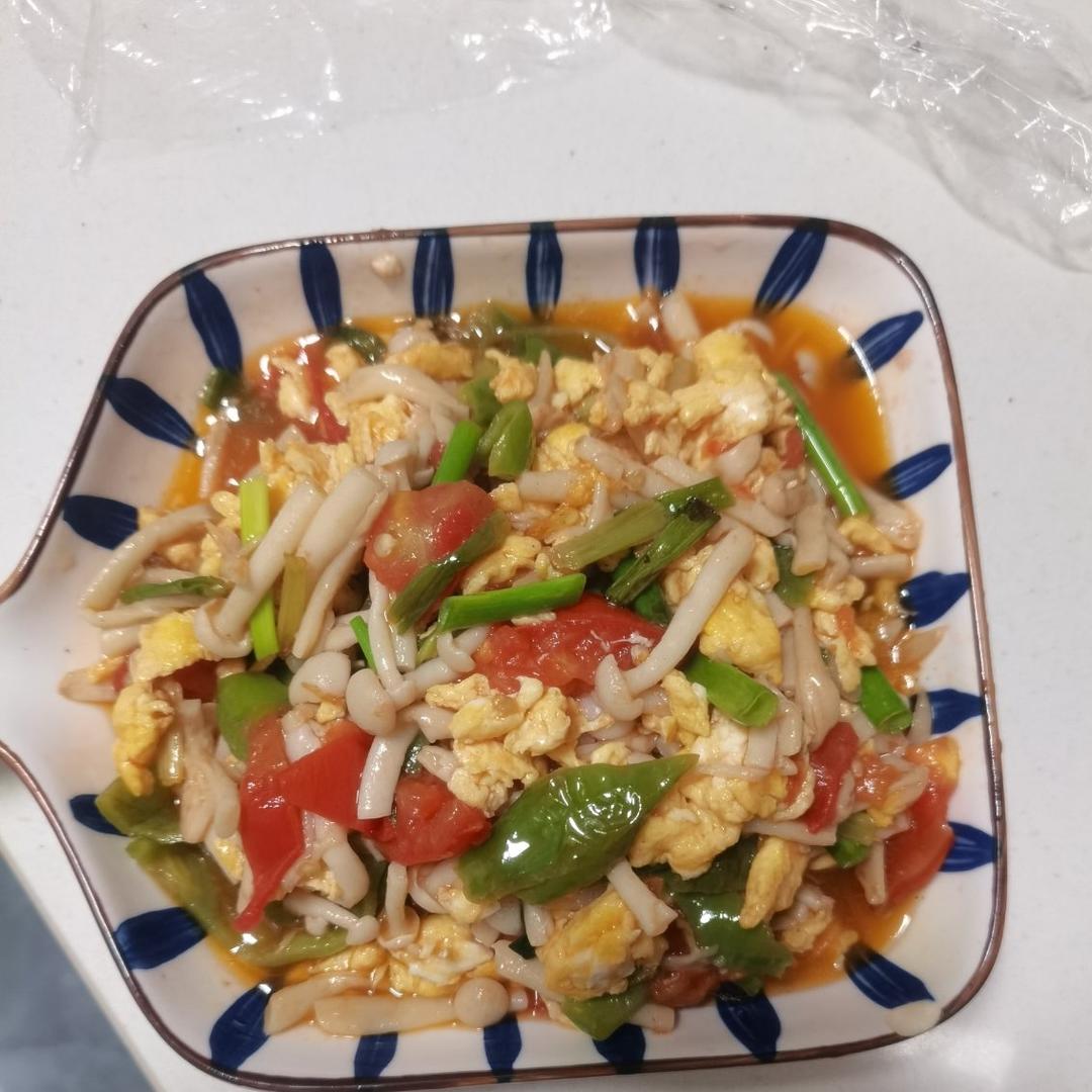 低脂菜~蚝油海鲜菇炒蛋