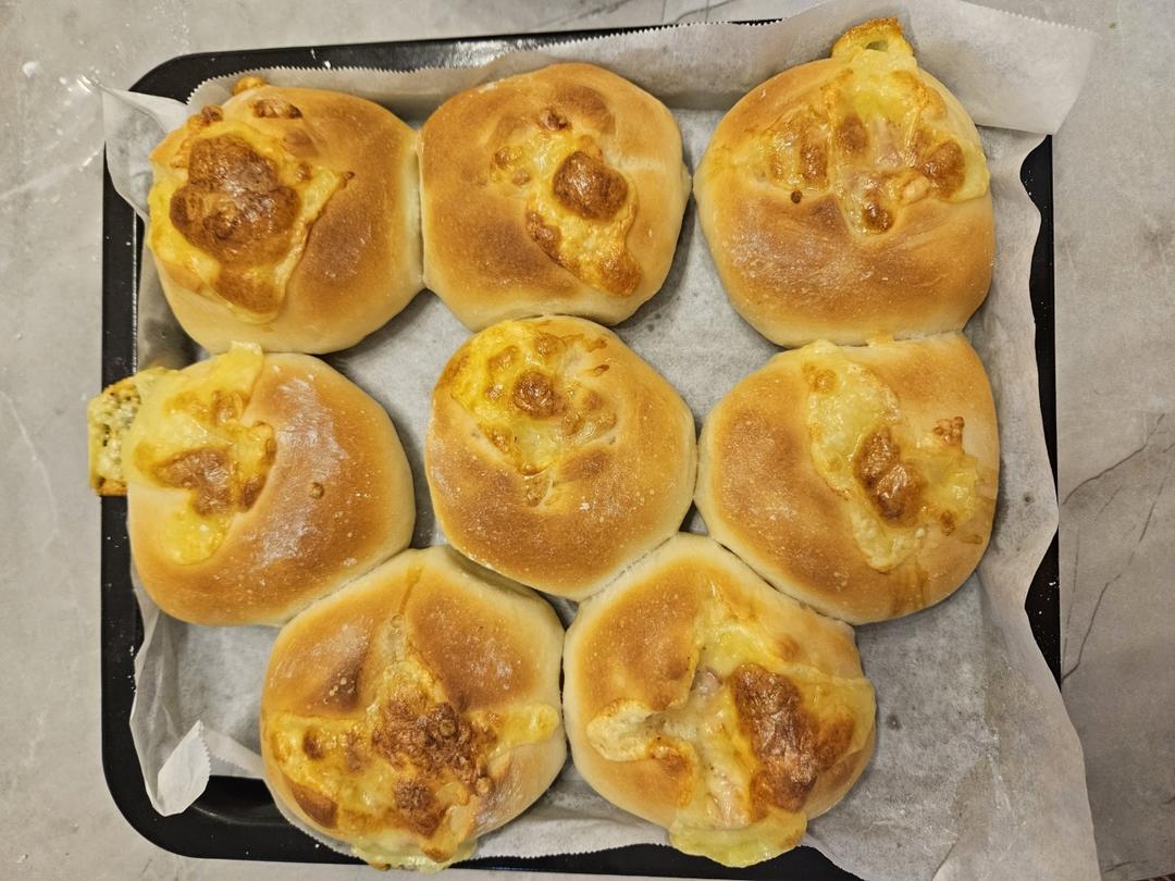 芝士培根熔岩面包（小美版）