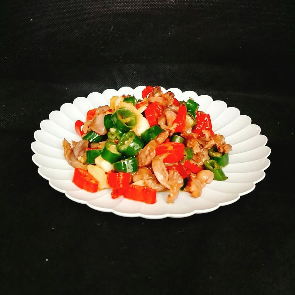 双椒鸡胗的做法