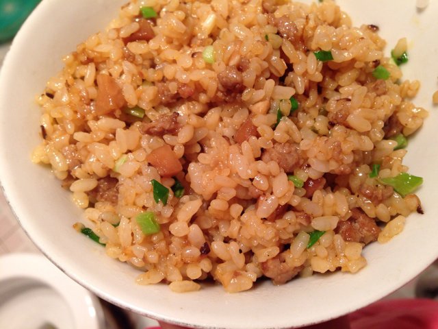 香菇肉丁油饭