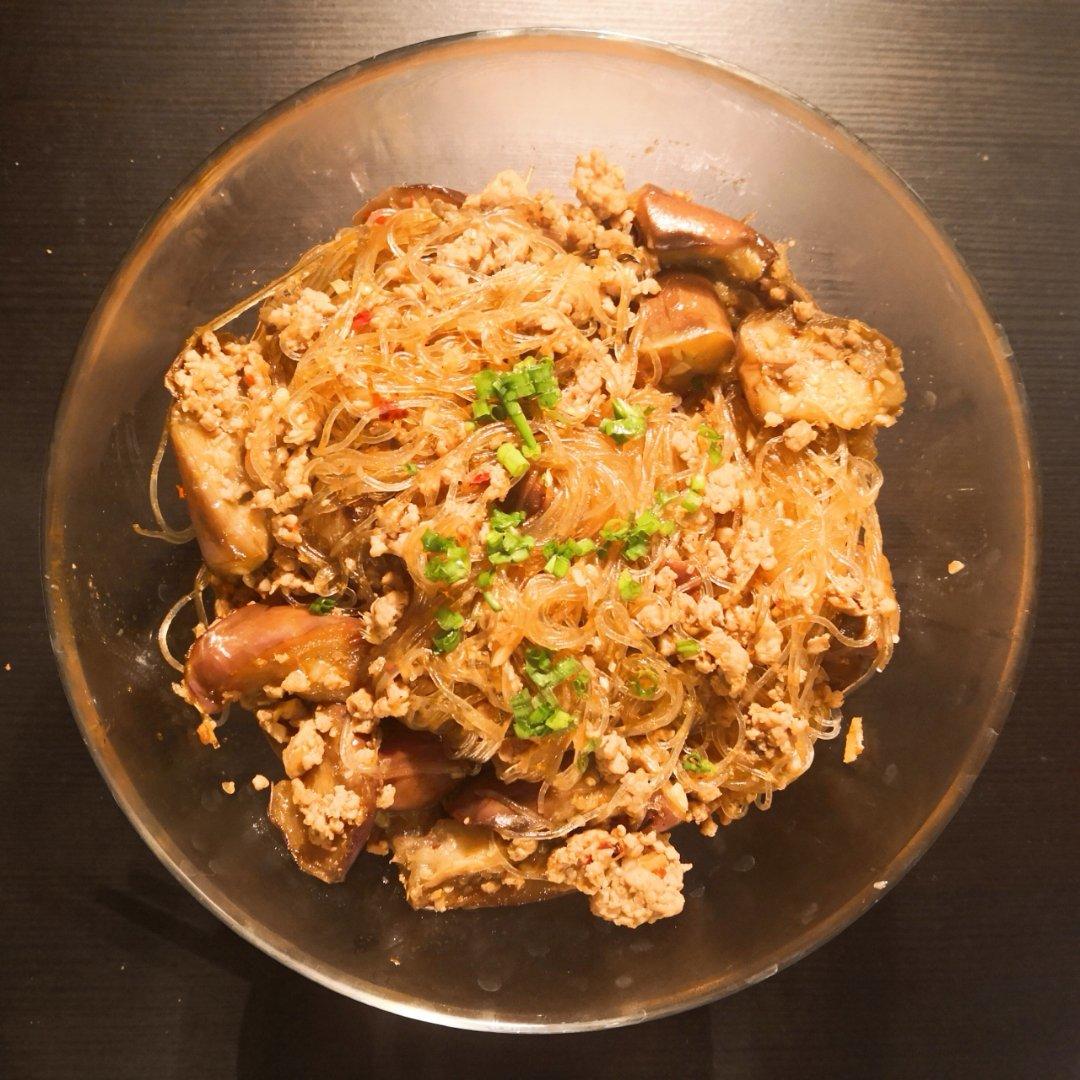 肉末茄子粉丝煲