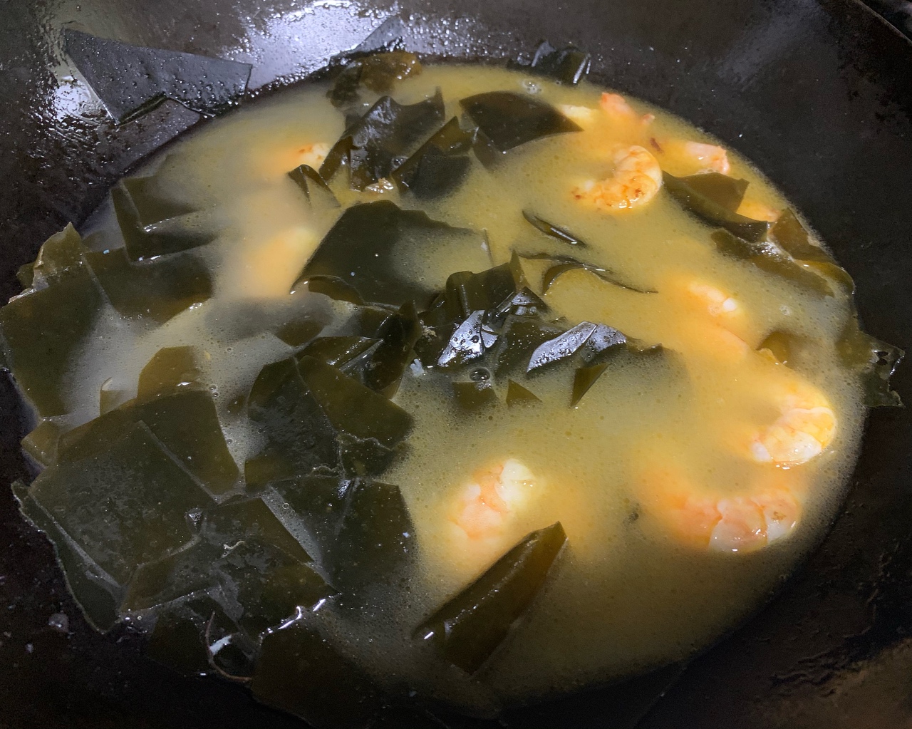 虾仁豆腐海带汤‼️巨鲜美的做法 步骤5