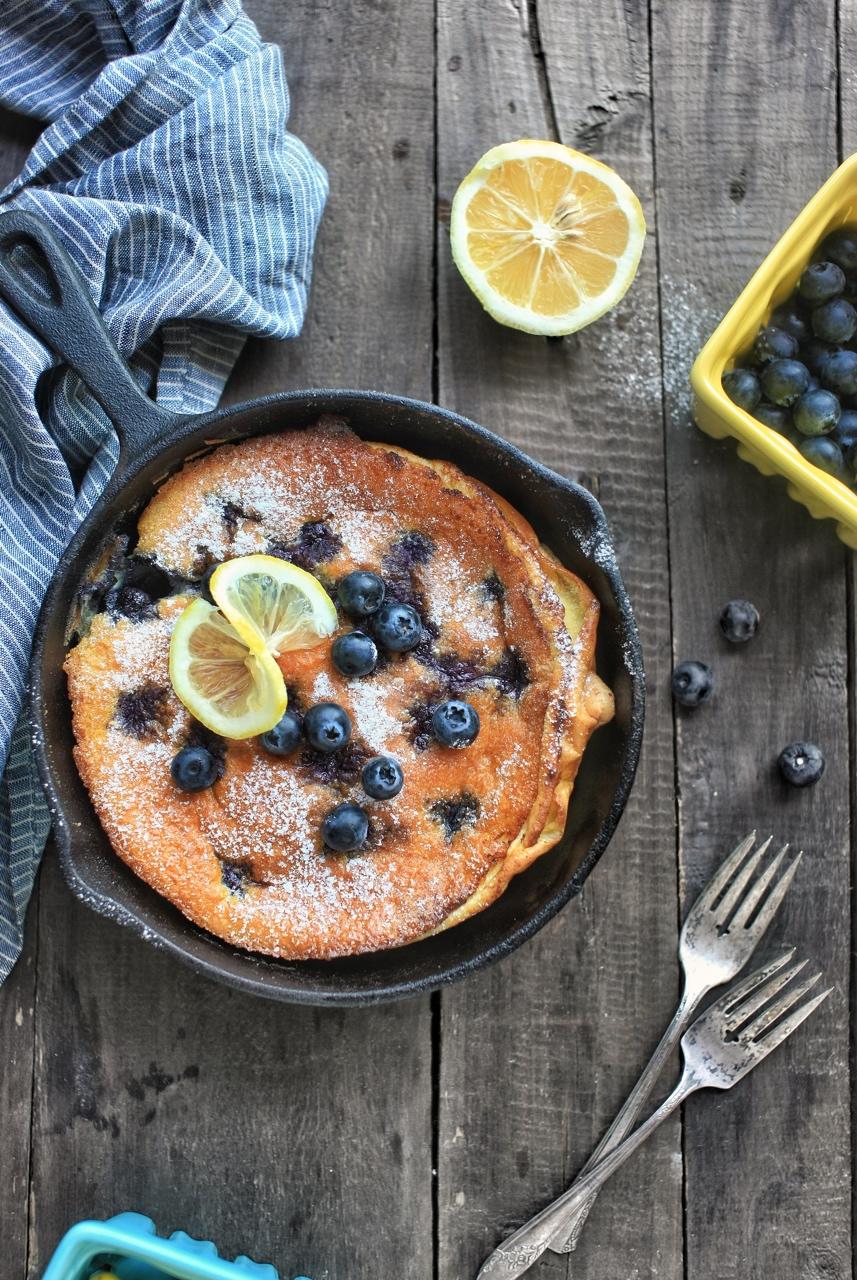 细嗅蔷薇natalie做的山姆厨房柠檬蓝莓dutchbaby