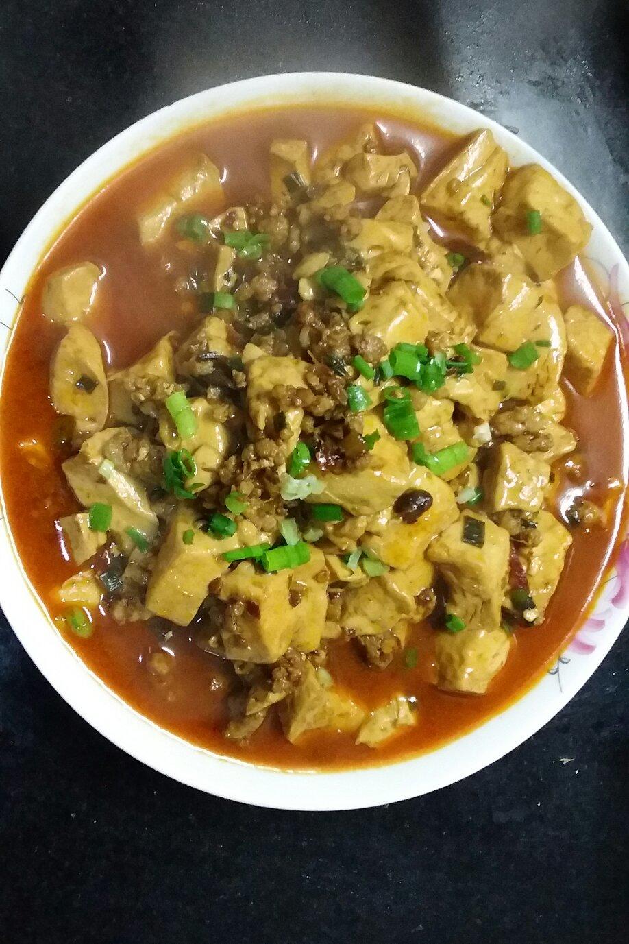 家常红烧肉末豆腐