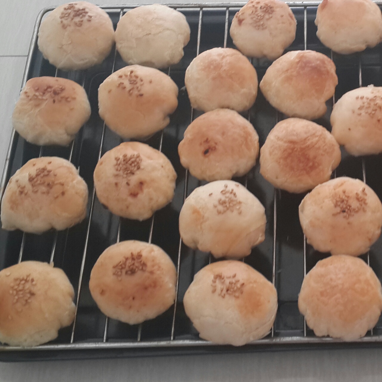 素油版酥皮鲜肉月饼，更健康