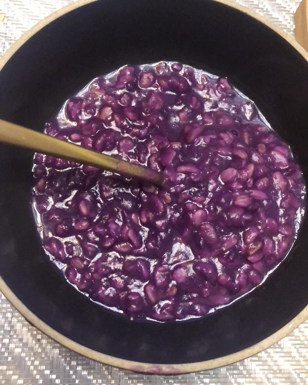 琅椰做的紫米粥