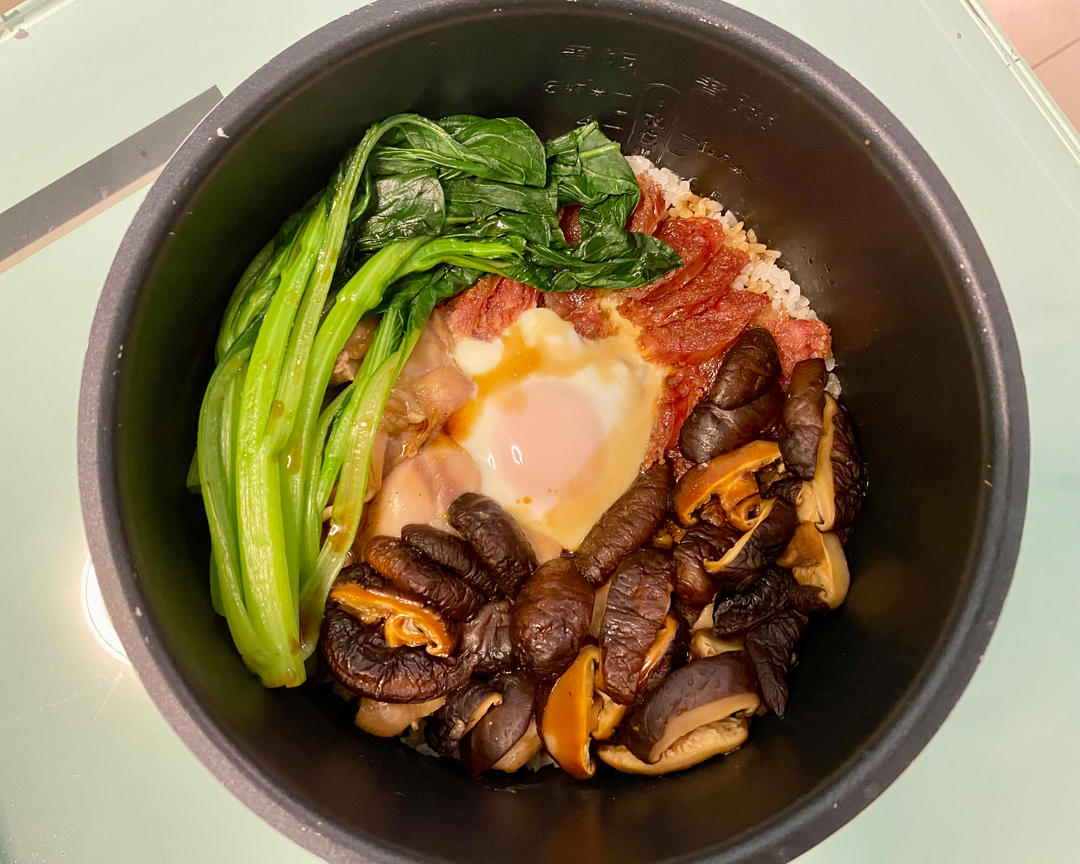 双拼煲仔饭，电饭煲懒人料理