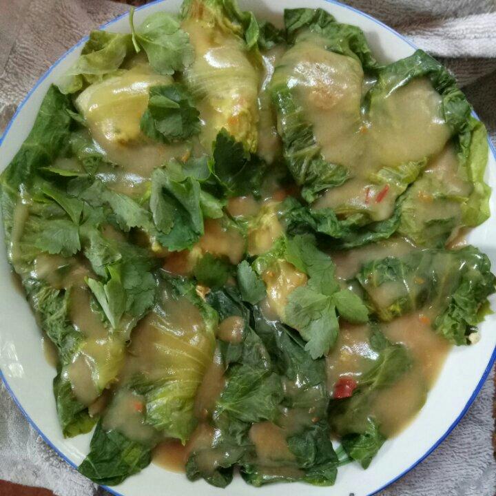 好吃不胖❗️巨简单，有福有财豆腐鸡蛋白菜卷～