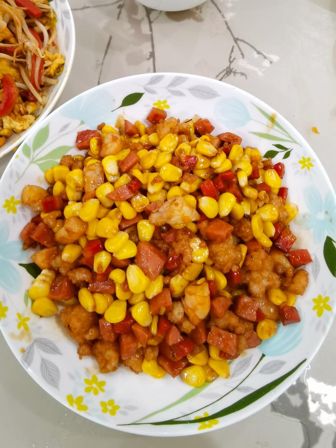 虾仁玉米