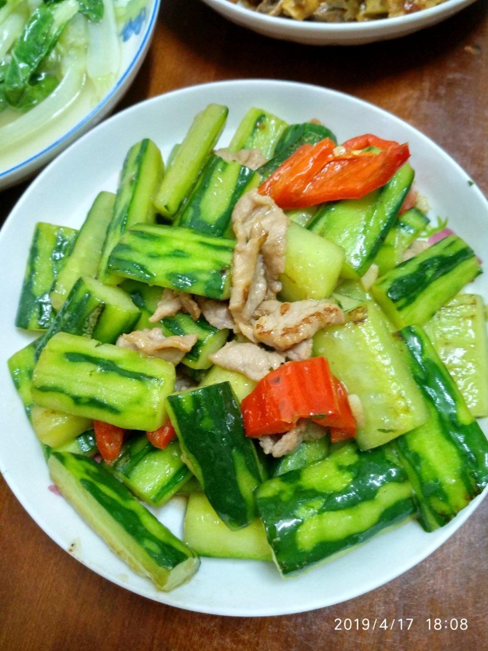 黄瓜🥒炒肉
