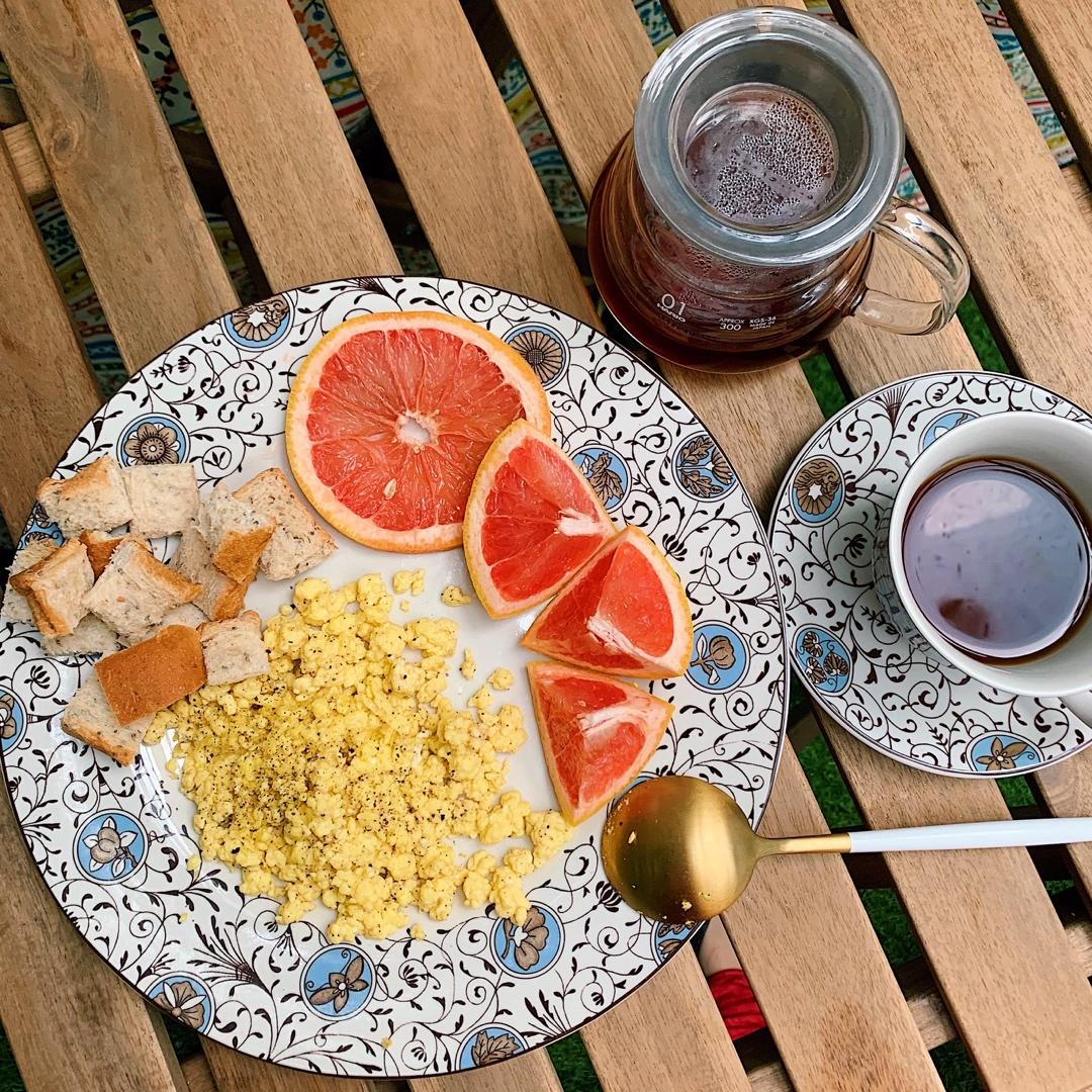 快手早餐-无油美式滑蛋（健身餐）