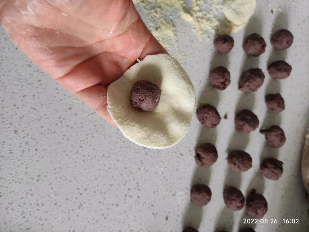 超好吃有豆豆的豆沙包，一次发酵（红豆包）